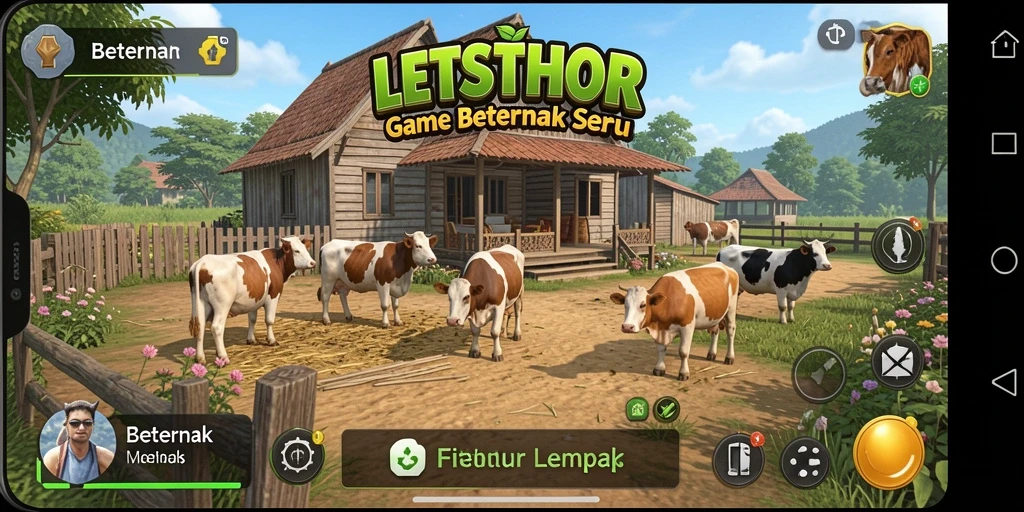Antarmuka LETSTHOR yang menarik dengan fungsi Beternak yang intuitif.
