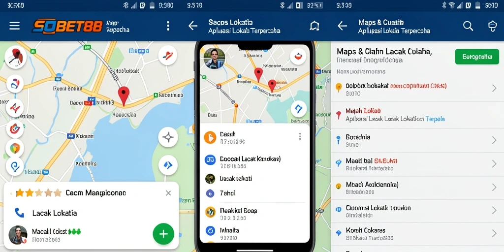 Antarmuka SOBET88 yang intuitif untuk lacak lokasi.
